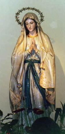 Medjugorje Our Lady of Lourdes statue natural large